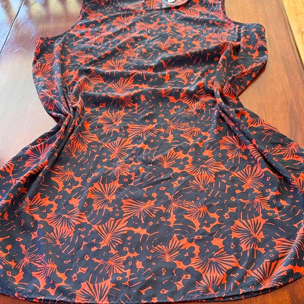 18W Women’s sundress.   Gorgeous dusty blue with muted orange. Never worn.